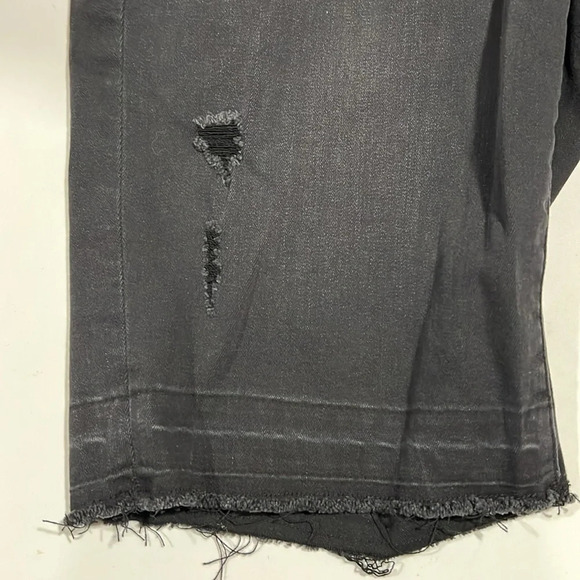 Lularoe - 30, simply comfortable, black denim shorts, distressed - Picture 4 of 6